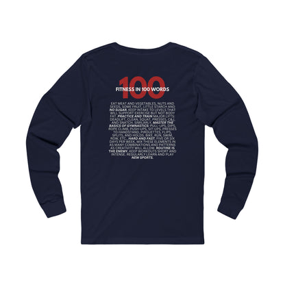 Fitness In 100 Words Long Sleeve Tee